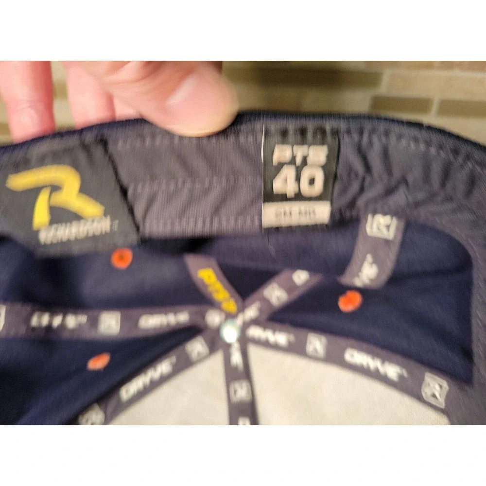 Richardson Dryve Hat Navy Blue Baseball Cap Embroidered Logo Fitted Small-Medium - Picture 9 of 14